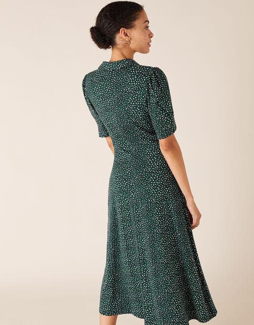 Ditsy Floral Midi Shirt Dress Green | Casual & Day Dresses | Monsoon UK.
