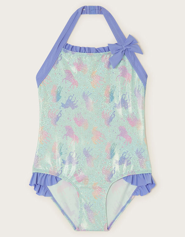 Pink Flamingo Girls Swimsuits (8 - 20), Tropical Cute Kids Jr