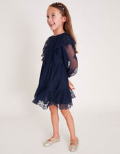 Victoriana Lace Dress, Blue (NAVY), large