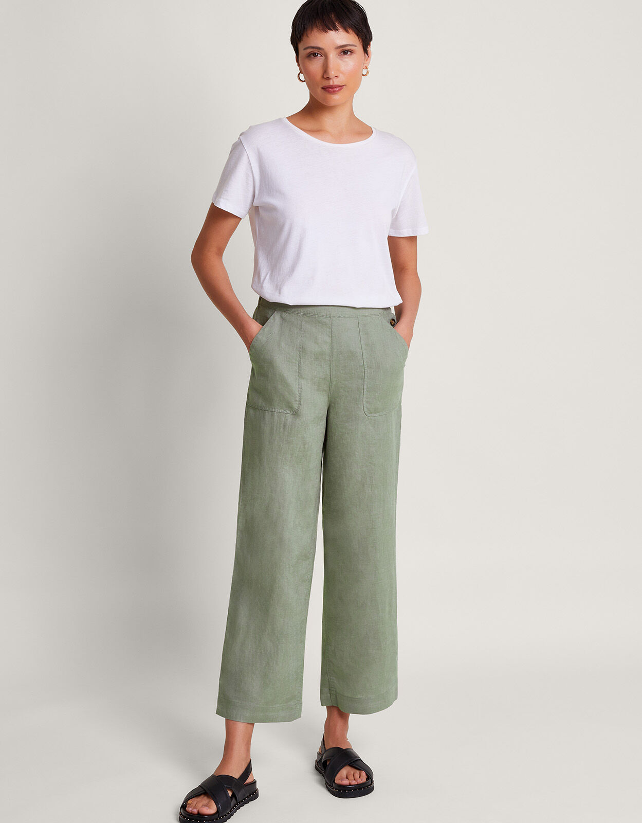 Buy GenericLadies Summer Large Size Loose Solid Color Casual Loose Cotton  Linen Wide Leg Pants Ladies Trousers Sweatpants Women Casual plus Size  Online at desertcartINDIA