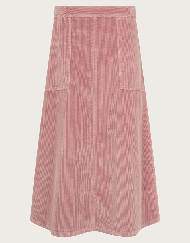 Malika Corduroy Midi Skirt, Pink (PINK), large