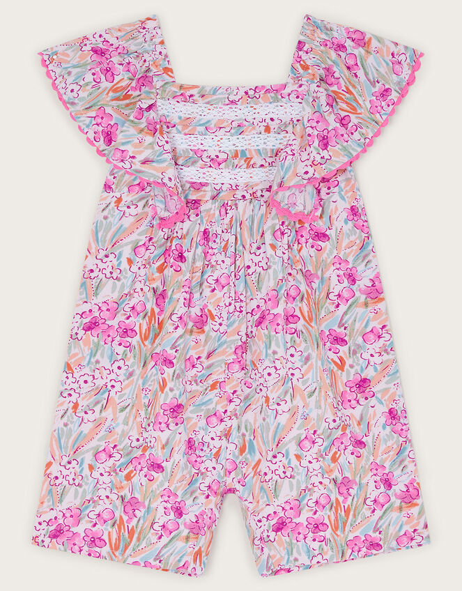 Baby Floral Frill Romper Pink | Baby Girl Outfits & Rompers | Monsoon UK.