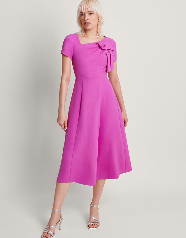 Matilda Asymmetric Dress with Recycled Polyester Pink