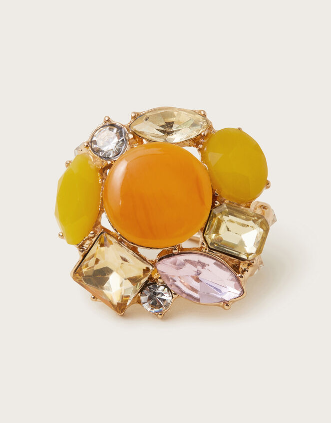 Stone Cocktail Ring, Yellow (YELLOW), large