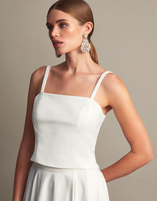 Isla Bustier Bridal Top, Ivory (IVORY), large