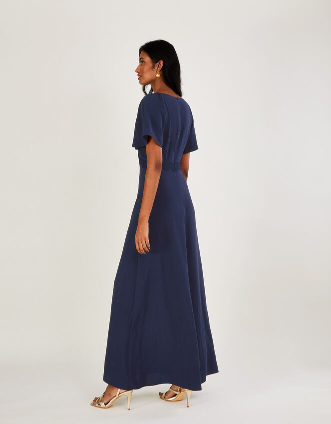 Charlotte Crepe Maxi Dress Blue | Evening Dresses | Monsoon UK.