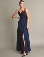 Molly Twist Maxi Dress, Blue (NAVY), large