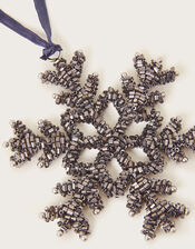 Snowflake Hanging Decoration, Silver (SILVER), large