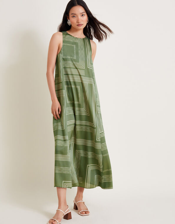 Anica Maxi Dress, Green (KHAKI), large