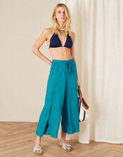 Split Leg Culottes in LENZING™ ECOVERO™, Blue (TURQUOISE), large