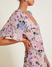 Sisi Floral Print Dress, Pink (BLUSH), large