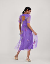 Diana Embellished Tea Dress, Purple (LILAC), large