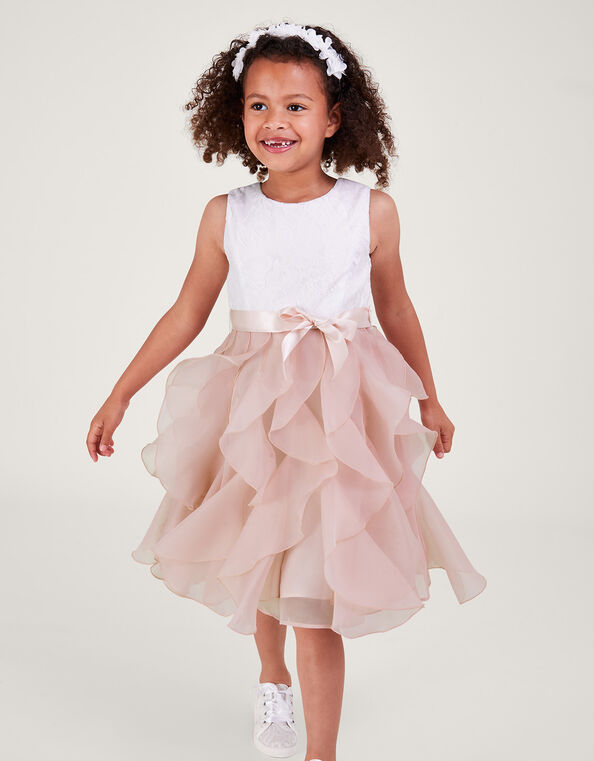 Soft Pink Short Dress Little Girls Party Dress Girls Formal -  UK