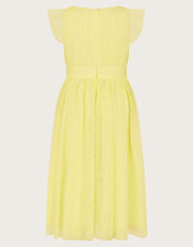 Penelope Belt Dress, Yellow (LEMON), large
