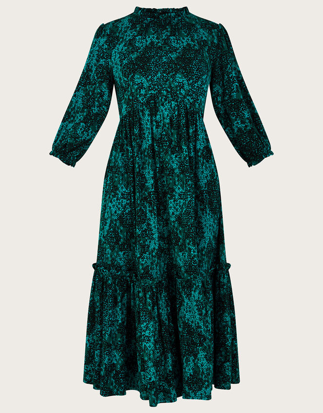 Fay Print Midi Dress, Black (BLACK), large