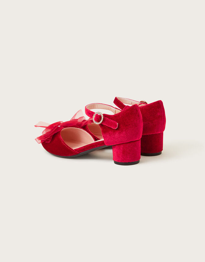 Velvet Cancan Two-Part Heels, Red (RED), large