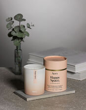 Aery Happy Space Rose Geranium & Amber Candle 200g, , large