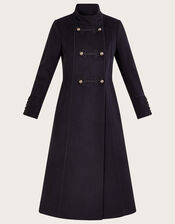 Mya Military Coat, Black (BLACK), large