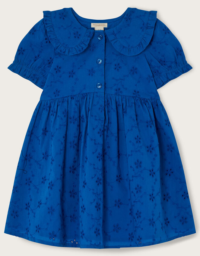 Baby Broderie Dress Blue