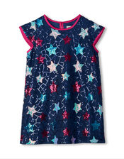 Hatley Starry Sky Party Dress, Blue (NAVY), large