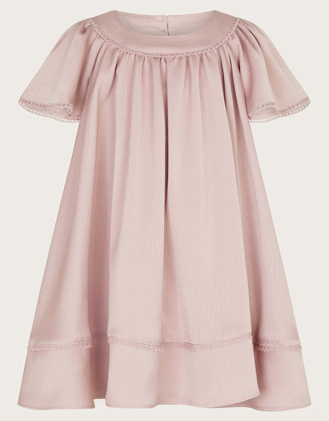 Baby Satin Swing Dress, Pink (PINK), large