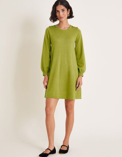 Susie Swing Dress, Green (OLIVE), large