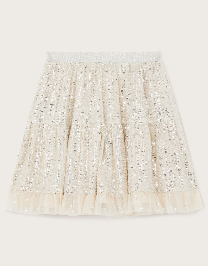 Adele Sequin Skirt, Natural (CHAMPAGNE), large