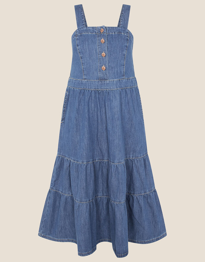 Tiered Denim Sundress Blue | Day Dresses | Monsoon UK.