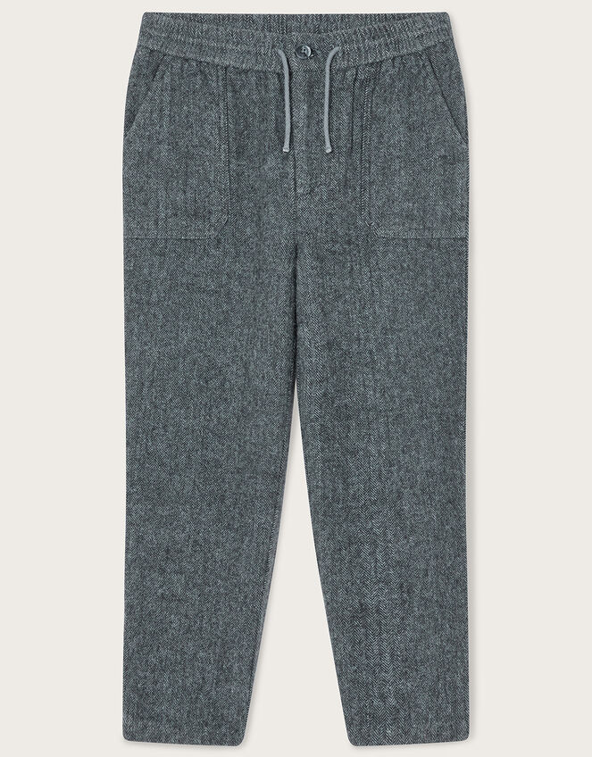 Herringbone Trousers, Grey (GREY), large