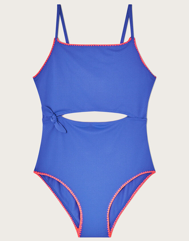 Cut-Out Swimsuit Blue