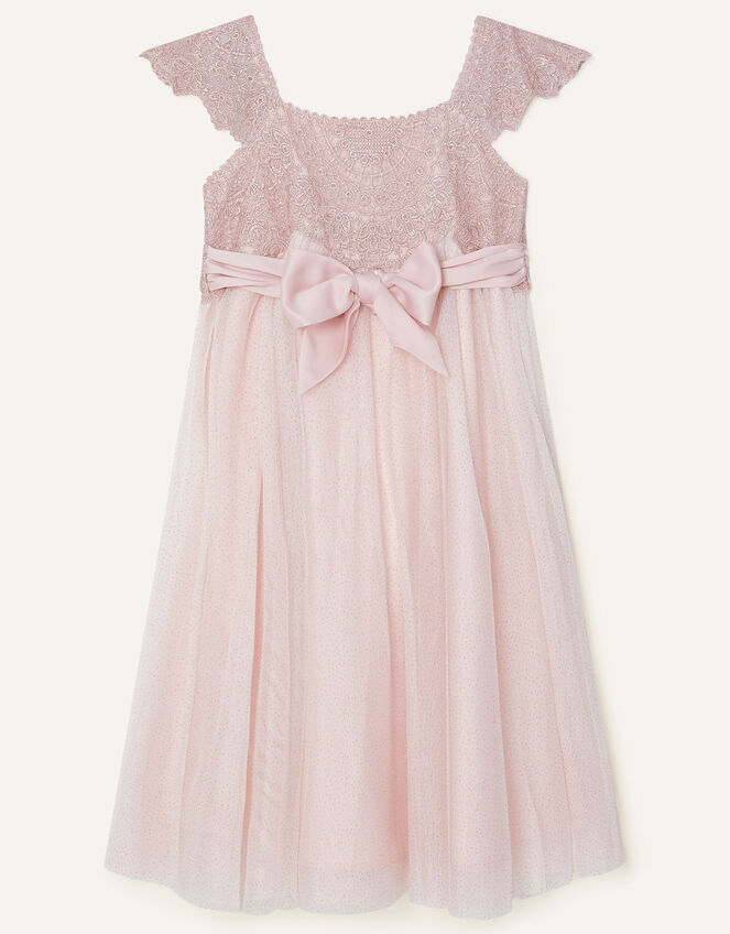 Estella Shimmer Dress Pink | Girls' Dresses | Monsoon UK.