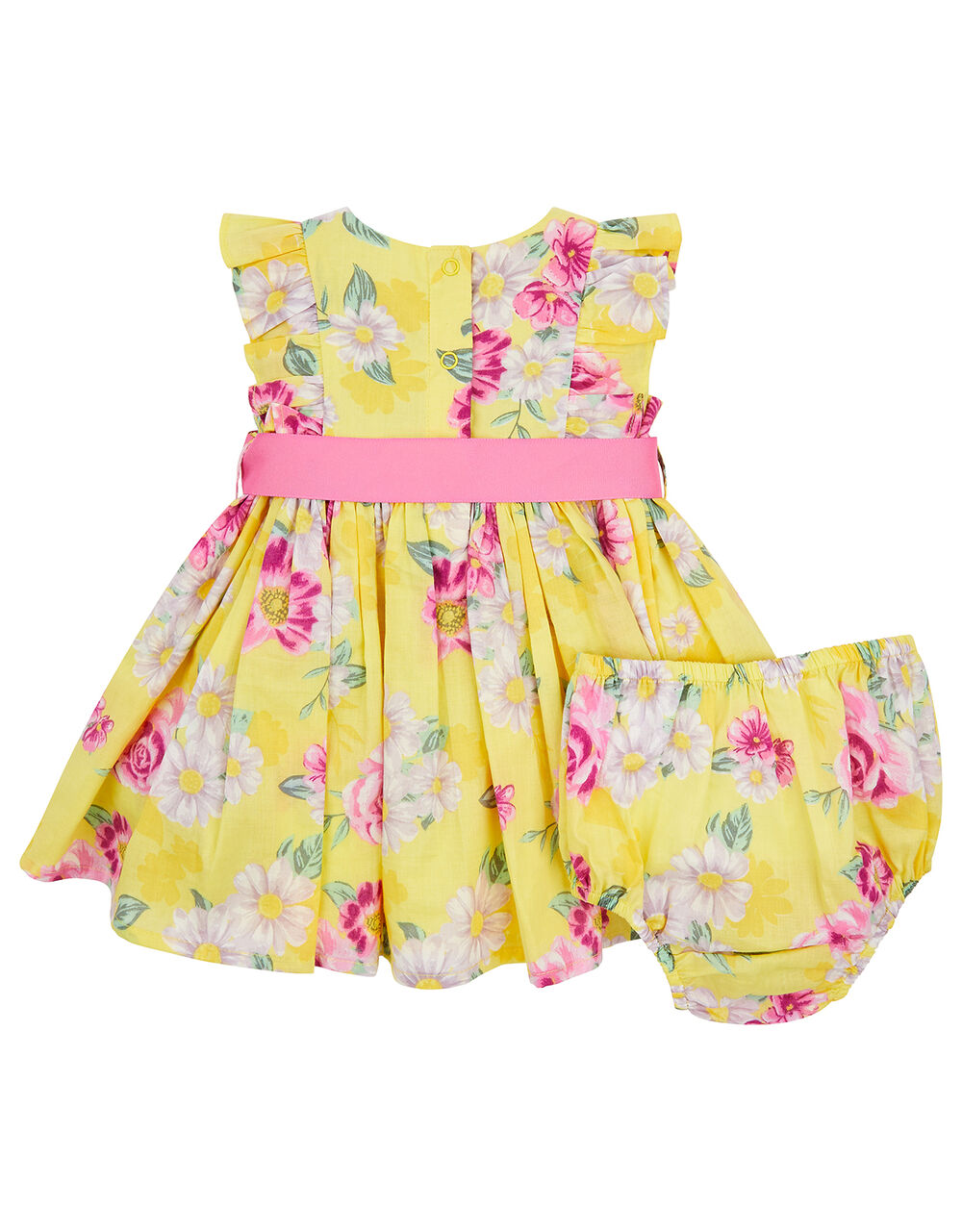 Newborn Baby Floral Dress Set Yellow | Newborn Dresses | Monsoon UK.