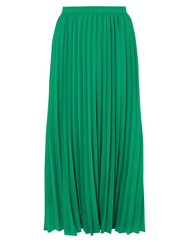 Meryl Pleated Midi Skirt in Recycled Fabric Green | Skirts | Monsoon UK.