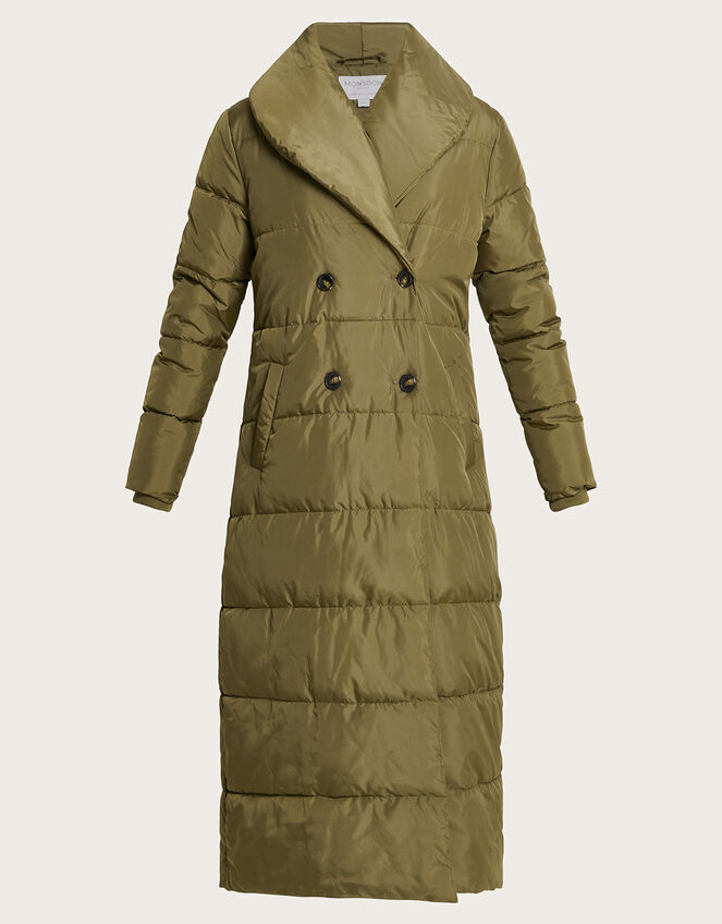 Shona Shaw Coat in Recycled Polyester Green