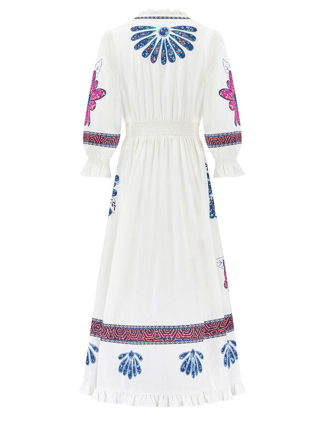 East Embroidered Dress, White (WHITE), large