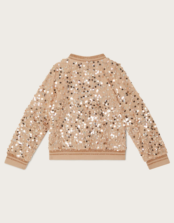 Sequin Bomber Jacket , Gold (GOLD), large