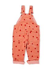 Dotty Dungarees Love Heart Dungarees, Pink (PINK), large