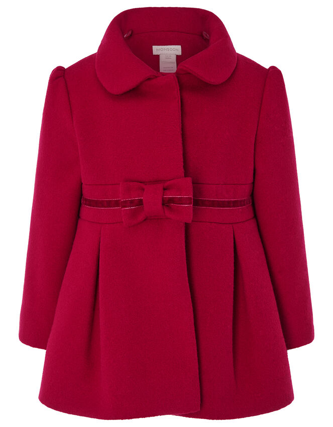 Baby Bow Coat Red