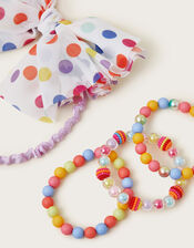 Polka Dot Headband and Bracelets, , large