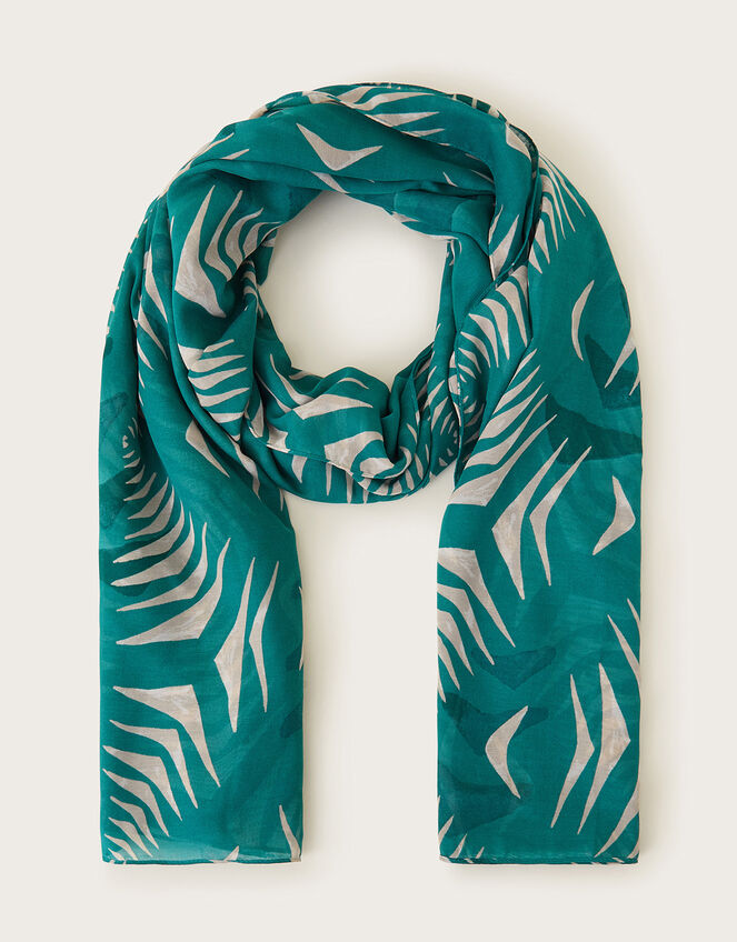 Palm Print Lightweight Scarf, , large