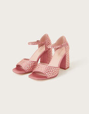 Gem-Embellished Heels, Pink (BLUSH), large