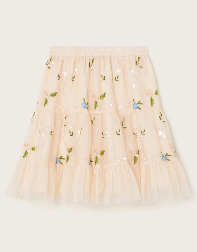 Tula Embellished Tulle Skirt, Pink (PINK), large