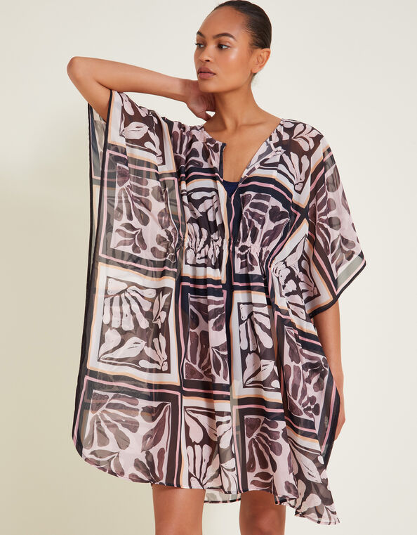 Tile Print Kaftan, , large