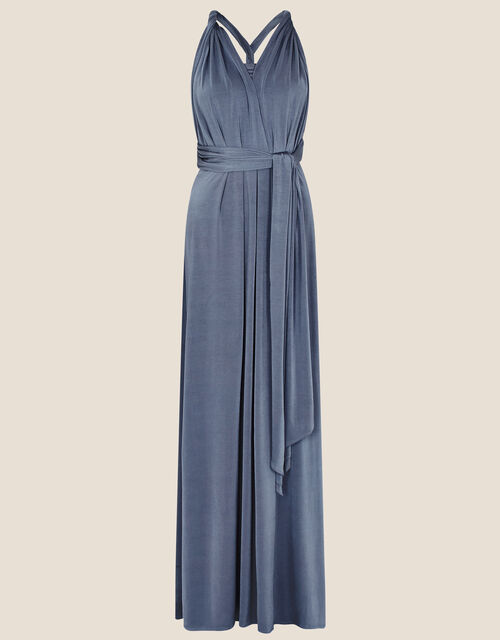 Tracy Twist Me Tie Me Maxi Dress Blue | Evening Dresses | Monsoon UK.