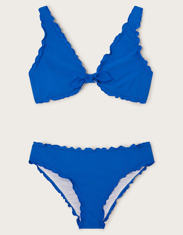 Frill Bikini Set, Blue (BLUE), large