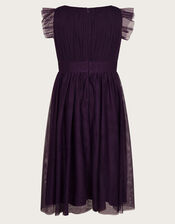 Penelope Belt Dress, Purple (PURPLE), large