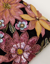 Flo Floral Embellished Clutch Bag, , large