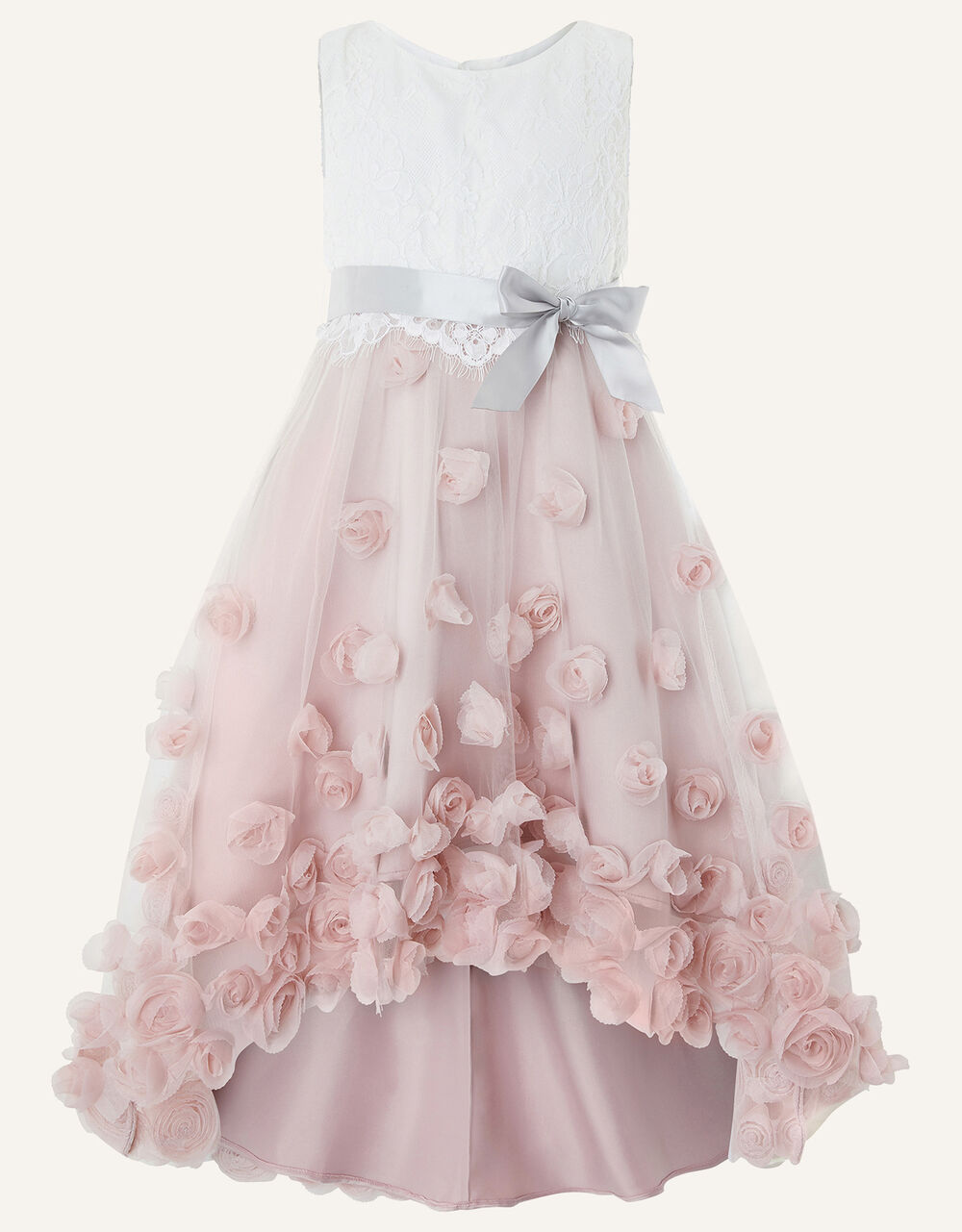 Ianthe 3D Flower Dress Pink | Girls' Dresses | Monsoon UK.