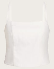 Isla Bustier Bridal Top, Ivory (IVORY), large