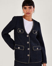 Tilly Tweed Blazer, Black (BLACK), large